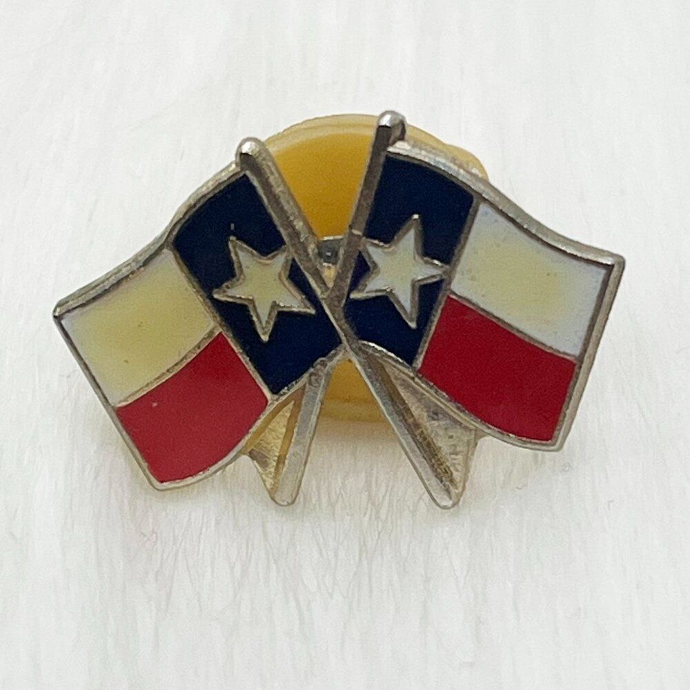 🔮 5/$25 Vintage Texas Flag‎ Pin